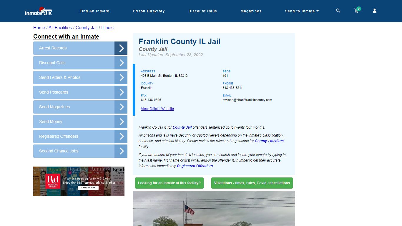 Franklin County IL Jail - Inmate Locator - Benton, IL
