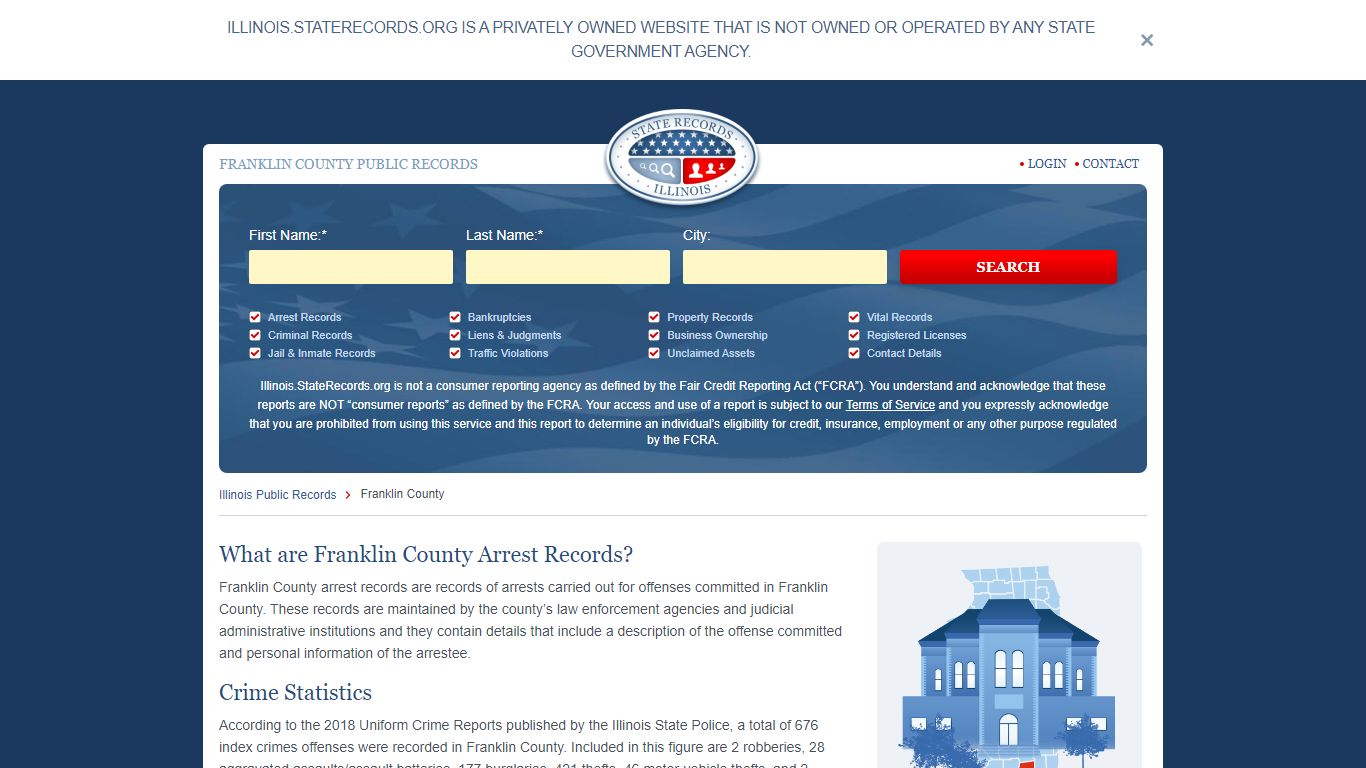 Franklin County Arrest, Court, and Public Records | StateRecords.org